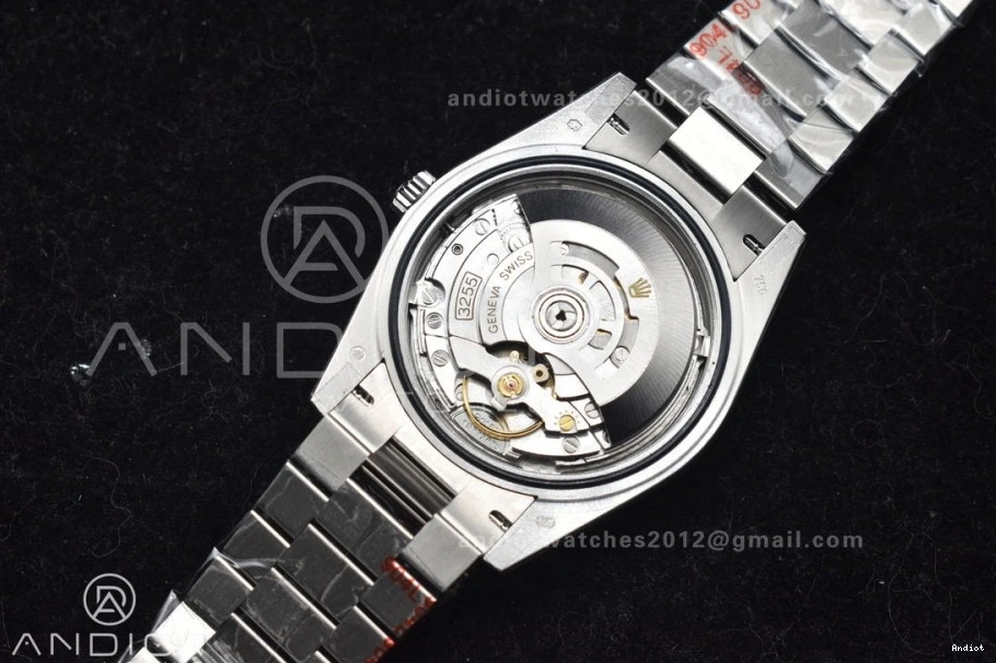 On 904L Dial DayDate A3255 Blue President 40 Stick Steel Ice V2 SS GMF Bracelet 0423